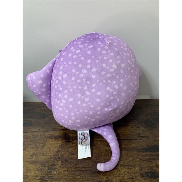 Squishmallows 8" Aziza Stingray Speckled Purple Sea Life No Tags Fast Ship 0419 - Picture 2 of 3